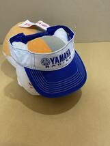 YAMAHA RACING　ヤマハ　サンバイザー　ブルー×ホワイト　未使用品　ヤマハ正規品　帽子キャップよりもサンバイザー派のかたへ_画像2