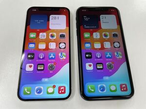 動作OK 訳あり中古 2台セット◆SIMフリー iPhone12 128GB/iPhone XR 64GB 初期化済 本体◆送料無料