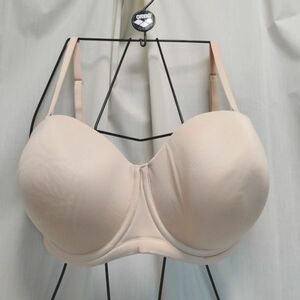 【USED美品】75J 補正下着 ストラップレス ブラジャー ベージュ