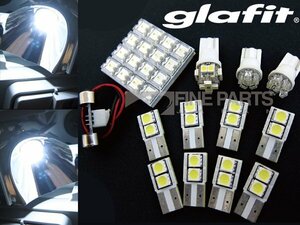 ゼロ クラウン GRS18 LEDルームランプ 12点 CROWN 180 ホワイト LED球 ソケット付 汎用 取付 バニティ T10 ドアカーテシ センター【保証6】