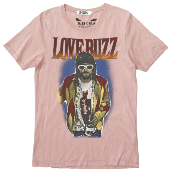 HYSTERIC GLAMOUR ヒステリックグラマー LOVE BUZZ カートコバーン ニルヴァーナ Tシャツ size.S