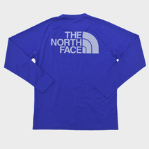 良好 THE NORTH FACE ノースフェイス L/S AMPERE CREW ロングスリーブ アンペアクルー 速乾 Tシャツ カットソー NT62074 ブルー size.S_画像3