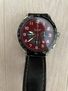 ビクトリノックス スイスアーミー VICTORINOX SWISS ARMY メンズ腕時計 赤文字盤 