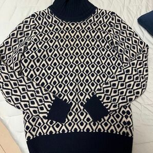 セーター タートルネック 長袖 ニット ハイネックセーター　PANICALE セーター　毛　100% イタリア製　ウール