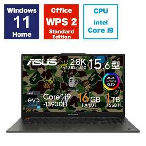 ASUS K5504VA-MA262W Vivobook S 15 OLED BAPE Edition　15.6型OLED (有機EL)/Core i9-13900H/16GB/SSD1TB 1年保証付　極上#2　送料無料