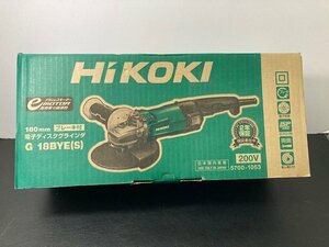 未使用品　HIKOKI　ハイコーキ　180mm　電子ディスクグラインダ　G18BYE(S)　200V
