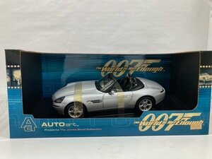 【１円スタート】AUTOart オートアート 1/18 BMW Z8 ボンドカー 007 ワールド イズ ノット イナフ シルバー 70511 JAMES BOND【H23】