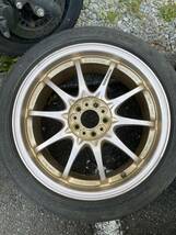 破格スタート　RAYS レイズ　CE28 17インチ　17×7.5J ＋50 PCD100 ゴールド　鍛造　軽量　ホイール　5H 5穴　CE28N 215/45R17_画像4