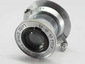 ★特上品★ ライカ Leica Elmar 5cm 50ｍｍ Ｆ3.5 Lマウント ★完動品 ＃Ａ443