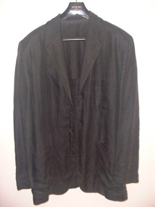 ★ISSEY MIYAKE 三宅一生のジャケット　ダークブラック・濃いネズミ色系　XL（２L～）サイズ　　レトロ