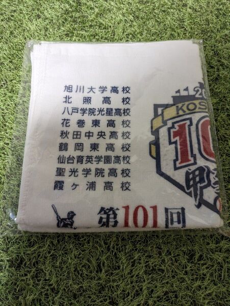 夏の甲子園 第101回全国高等学校野球選手権 タオルハンカチ 未開封品 シャープ産業 甲子園
