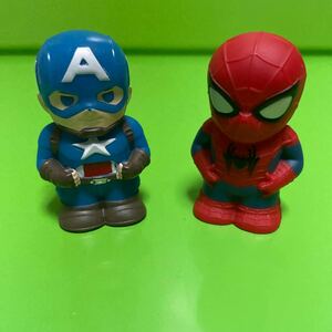 MARVELma- bell sofvi марионетка эмблема палец кукла # Captain America, Человек-паук [ нестандартный стоимость доставки 120 иен ].. кукла фигурка 