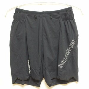 SALOMON◆サロモン SENSE AERO 7 SHORTS ショートパンツ（ブラック）サイズS（日本サイズM相当）◆USED