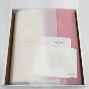  car rure*Fairharte roll towel 2 color set ( ivory * red ) gift box entering * unused storage goods 