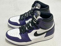 Nike Air Jordan 1 Retro High OG Court Purple ナイキ エアジョーダン1 レトロ ハイ OG コートパープル US9.5 (27.5cm)_画像1