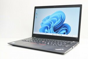 1円スタート ノートパソコン Windows11 ハイスペック Lenovo ThinkPad T480S 第8世代 Core i5 メモリ16GB SSD256GB 14インチ カメラ