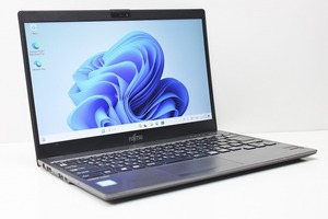 ノートパソコン Windows11 中古 富士通 LIFEBOOK U937 薄型 軽量799g 第7世代 Core i5 SSD128GB メモリ4GB Windows10 カメラ 13.3