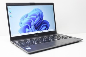 ノートパソコン Windows11 中古 富士通 LIFEBOOK U937 薄型 軽量799g 第7世代 Core i5 SSD128GB メモリ4GB Windows10 カメラ 13.3