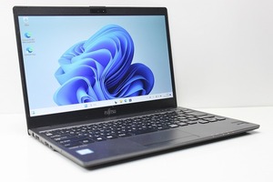 ノートパソコン Windows11 中古 富士通 LIFEBOOK U937 薄型 軽量799g 第7世代 Core i5 SSD128GB メモリ4GB Windows10 カメラ 13.3