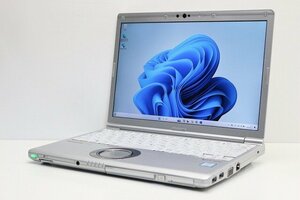 1円スタート ノートパソコン Windows11 中古 Panasonic レッツノート CF-SV7 DVDマルチ 第8世代 Core i5 SSD256GB メモリ8GB Windows10