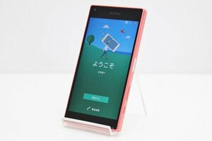 1円スタート docomo SONY Xperia Z5 Compact SO-02H SIMロック解除済み SIMフリー Android スマートフォン 残債なし 32GB オレンジ