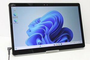 1円スタート タブレットPC Windows11 富士通 ARROWS Tab Q738 第7世代 Core i3 SSD128GB メモリ4GB Windows10 カメラ 13.3インチ