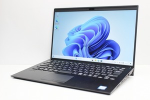 ノートパソコン Windows11 中古 VAIO Pro PK VJPK11C12N 14インチ 第8世代 Core i5 SSD256GB メモリ8GB Windows10 カメラ WWAN