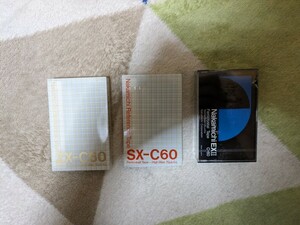  нераспечатанный товар Nakamichi ZX-C60 METAL SX-C60 EXⅡ C-60 "Накамити" кассетная лента 3шт.