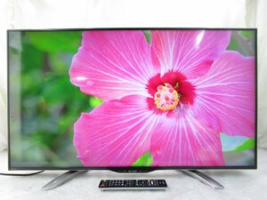 ☆SHARPシャープ AQUOS 40インチ 4K対応 液晶テレビ Wi-Fi/Youtobe 外付けHDD対応 LC-40U30 2015年製 リモコン付き 直接引取OK w51510