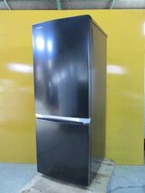☆TOSHIBA 東芝 2ドア ノンフロン冷凍冷蔵庫 153L 右開き GR-R15BS(K) セミマットブラック 2020年製 直接引取OK w5163_画像1