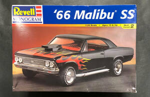 @中古絶版模型堂 レベル 1/24 '66シボレーマリブSS Revell 1966 Malibu SS シボレー マリブ 定形外送料510円