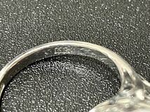 新品同様 天然石 オパール プラチナ リング ダイヤ ストーン 指輪 宝石 5.4g ジュエリー プラチナリング 正規品_画像6