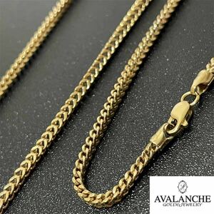  хорошая вещь AVALANCHE Avalanche ava ланч 10K желтое золото Frank Lynn колье длинный цепь золотой 6.1g стандартный товар 