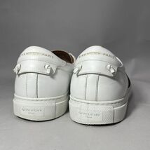 GIVENCHY URBAN STREET SNEAKER ジバンシィ アーバン ストリート ウェビング レザー ローカット スニーカー シューズ ホワイト 43 正規品_画像8