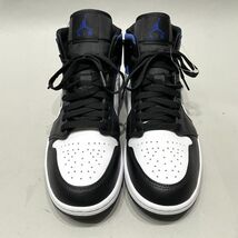 新品 正規品 NIKE AIR JORDAN 1 MID Royal 554724 140 ナイキ エア ジョーダン ミッド ロイヤル ハイカット スニーカー シューズ US8_画像4