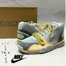 新品 正規品 Travis Scott × Nike AIR TRAINER 1/CJ Grey Haze トラビス スコット×ナイキ DR7515 001 トレーナー ハイカット スニーカー_画像1