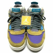 正規品 Union×Nike Air Jordan 4 RETRO SP Desert Moss ユニオン×ナイキエアジョーダ レトロ スペシャル コラボ ハイカット US8.5_画像6