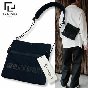 新品 RAMIDUS BLACK BEAUTY×fragment design SACOCHE ラミダス ブラックビューティ×フラグメント ショルダー サコッシュ バッグ 正規品