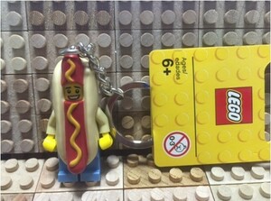 凸凸凸 レゴ LEGO ☆ ミニフィグ キーホルダー ☆ ホットドッグマン Hot Dog Man ☆ 新品 凸凸凸