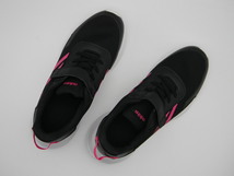 ■◎【 アディダス adidas 】◆ スニーカー（２５ｃｍ）黒 × ピンク_画像4