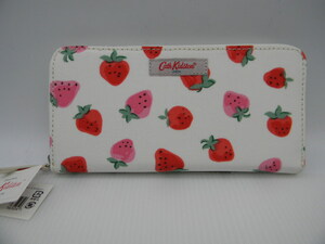  Cath Kidston * длинный кошелек * сладкий клубника Continental Zip бумажник клубника рисунок 