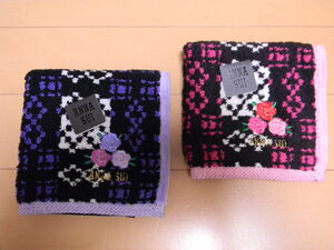 アナスイのタオルハンカチ*●２枚セット ANNA SUI