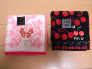 アナスイのタオルハンカチ*●*２枚セット ANNA SUI