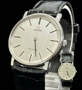 SG-620 OMEGA DE VILLE デ・ヴィル 手巻 腕時計 アンティーク 稼働品 ラウンド 約30ｍｍ シルバー文字盤 オメガ 