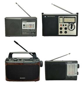 AZ-900 radio 4 point operation goods National short wave radio 8 band RF-1010 SONY ICF-A55V ICF-801 ICF-28 AM FM SW portable radio disaster prevention made in Japan have 