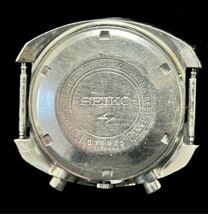 AZ-895 SEIKO セイコー 5 SPORTS speed Timer 7017-8000 5スポーツ スピードタイマー 腕時計 自動巻き ストップウォッチ 黒文字盤 稼働確認_画像2