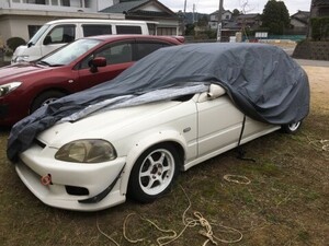 EK9シビックTYPE－Rに！最高級カーカバー！超耐久・裏起毛・高撥水・良通気！エクストラボディカバー！装着簡単な車カバー