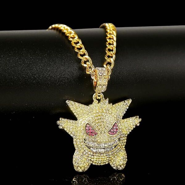 ペンダント アクセサリー ペンダントトップ ネックレス ラインストーン ポケ ゲン 大ぶり プレゼント
