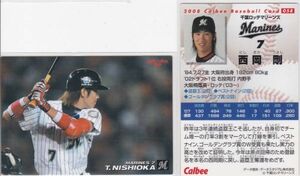 ●2008カルビー 【TSUYOSHI】 BASEBALL CARD 058:ロッテ,阪神 R5