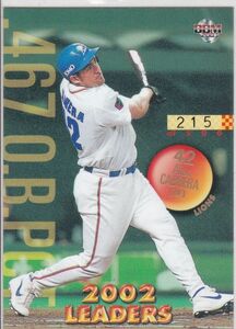 ●2003BBM/1st 【カブレラ】 500枚限定 リーダーズ:最高出塁率選手 No.388:西武